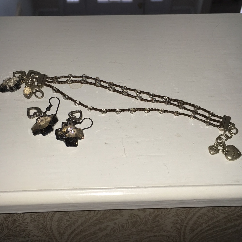 Bracelet and earrings set by Brighton